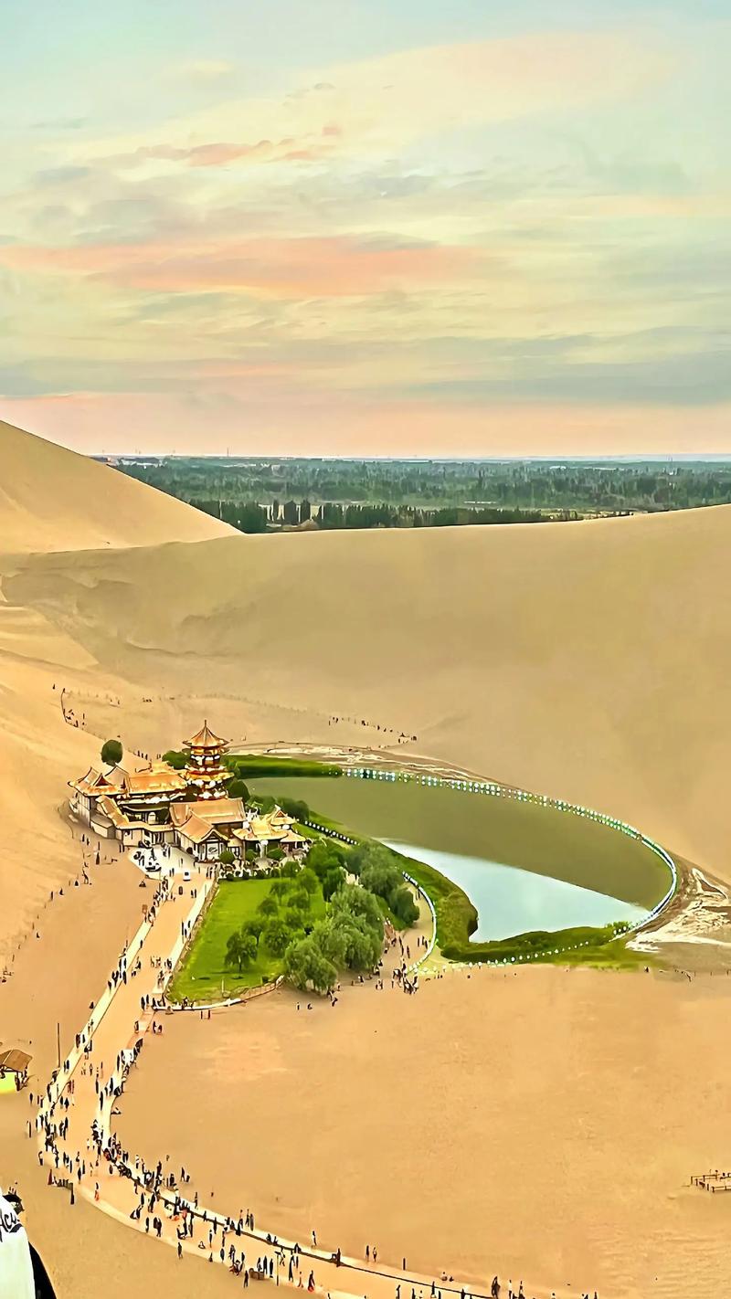 Mingsha Mountain and Crescent Lake